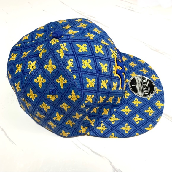 NWOT Fashion Headwear HFADUP Blue Yellow New York Yankees Men’s Hat Large - Picture 3 of 8